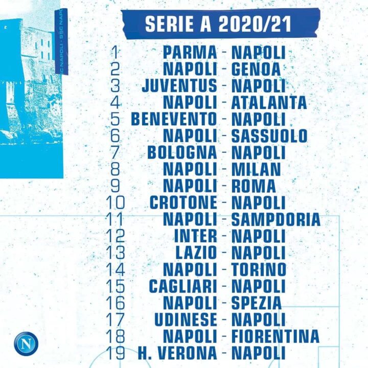 Ecco Dove Seguire Le Partite Del Napoli Fino Alla Giornata Numero 16 Del Campionato Parola Del Tifoso Di Giovanni Pisano